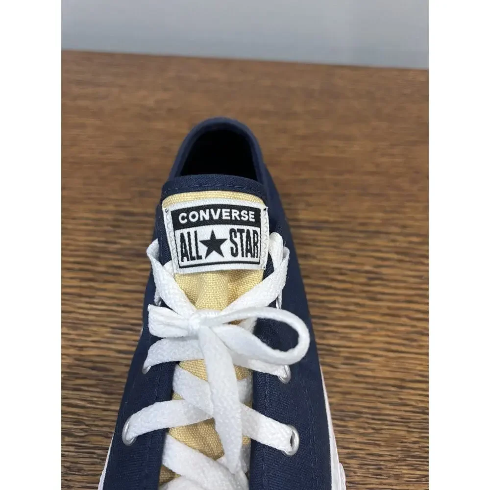 Converse blue low sneaker all star Chuck Taylor youth size 3. Blue with yellow.